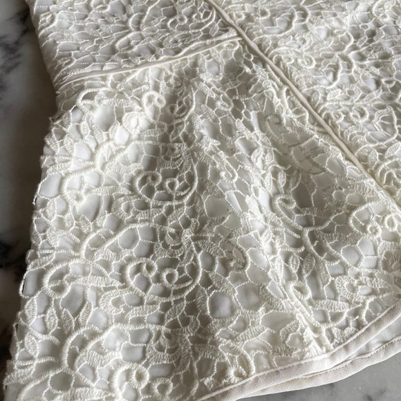 Rebecca Taylor Cream Lace Skirt - Picture 5 of 15